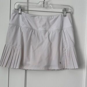 MPG white  Pleated Tennis Skirt
